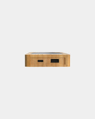 Custom bamboo solar power bank 10,000mAh - 3