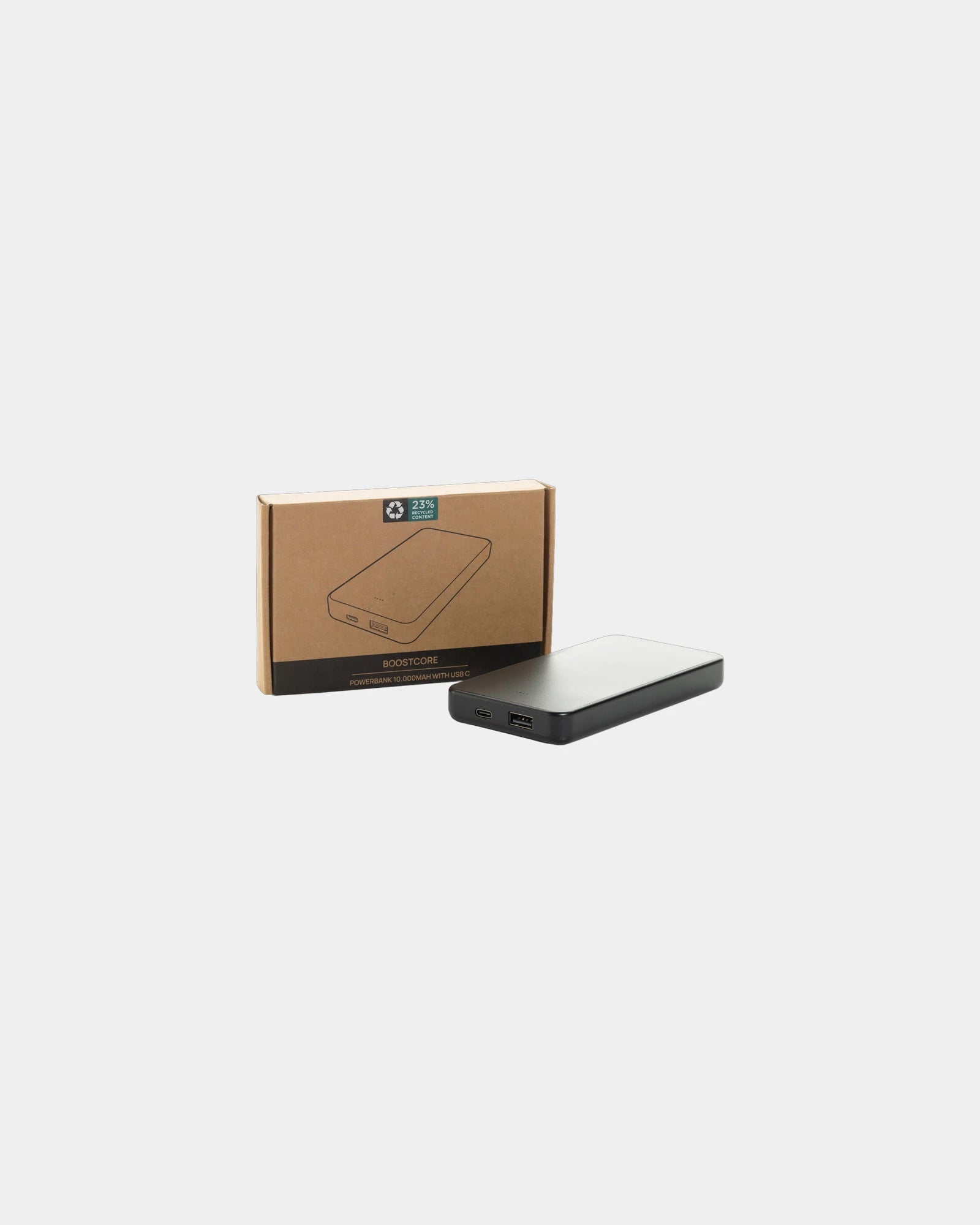 Custom recycled power bank 10,000mAh USB C - 1
