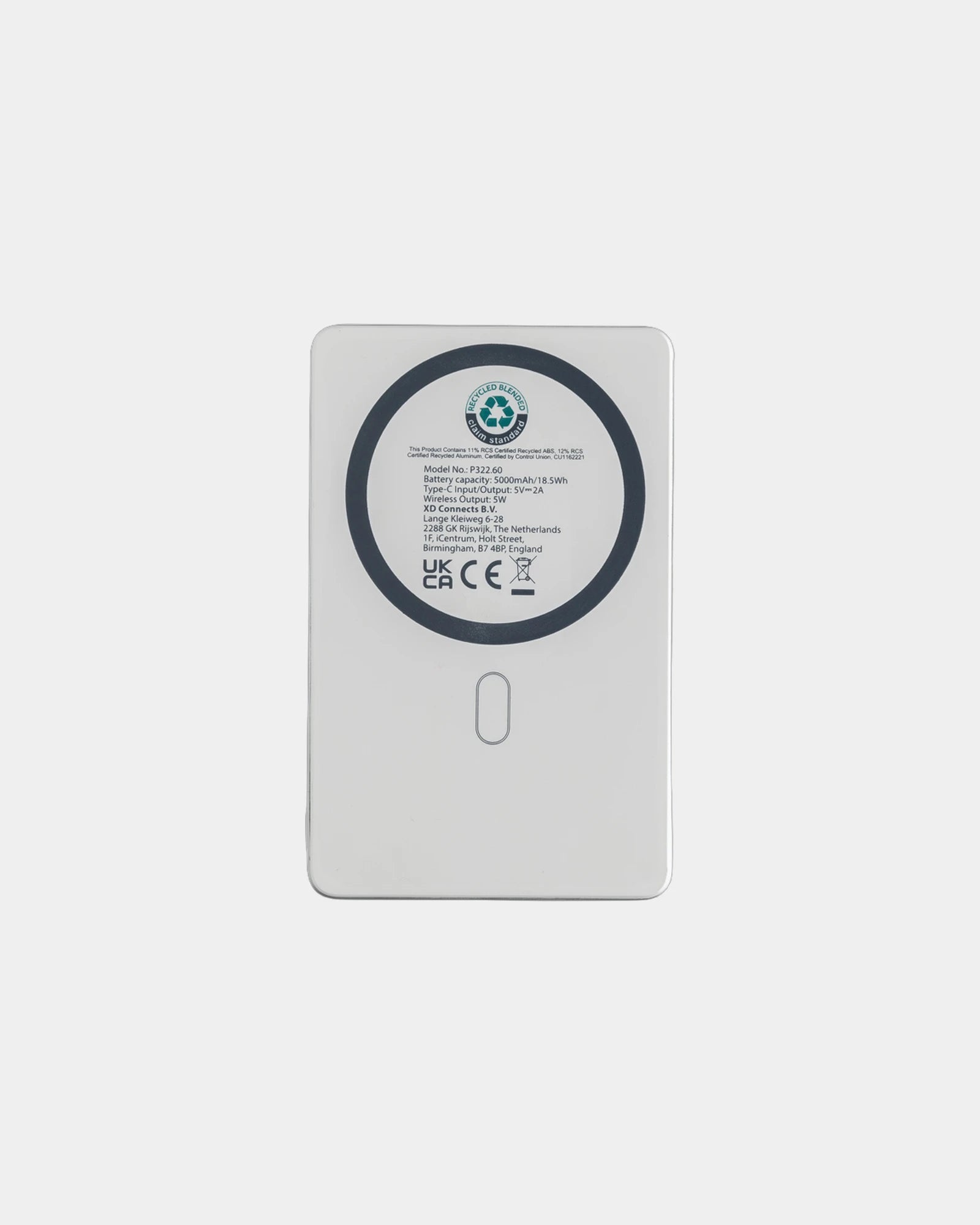 Promotional recycled aluminum power bank 5000mAh - 12