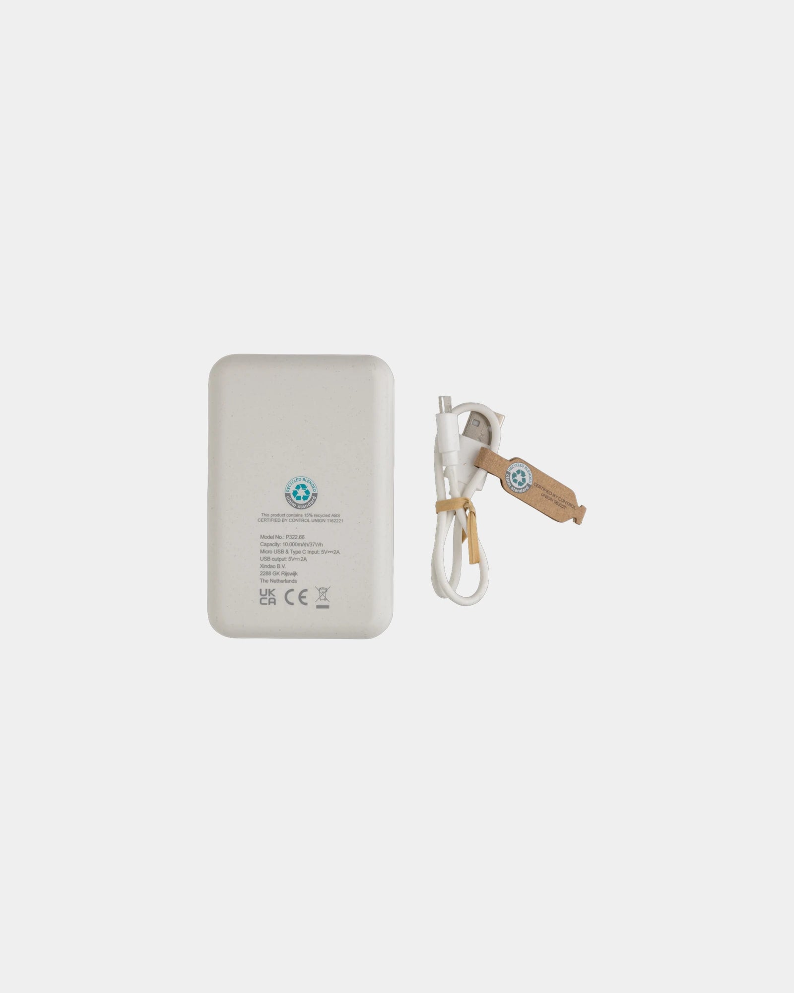 Promotional recycled plastic 10,000 mAh power bank - 15