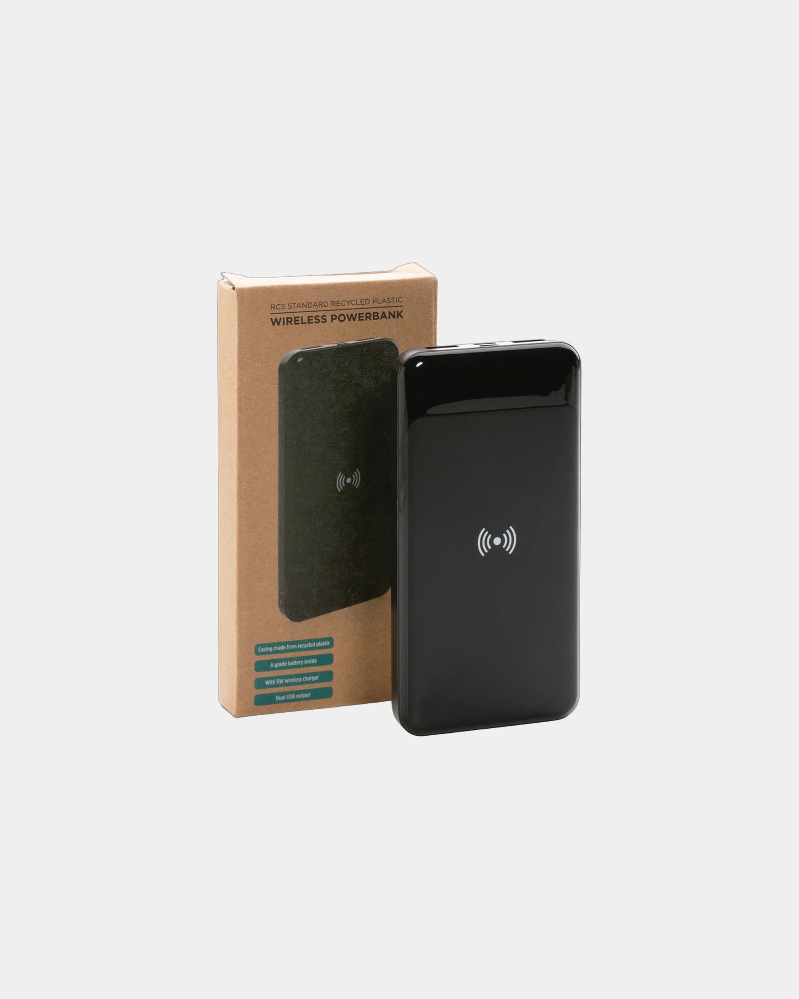 Promotional recycled plastic power bank 8000 mAh - 5