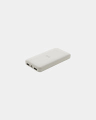 Promotional recycled plastic power bank 8000 mAh - White