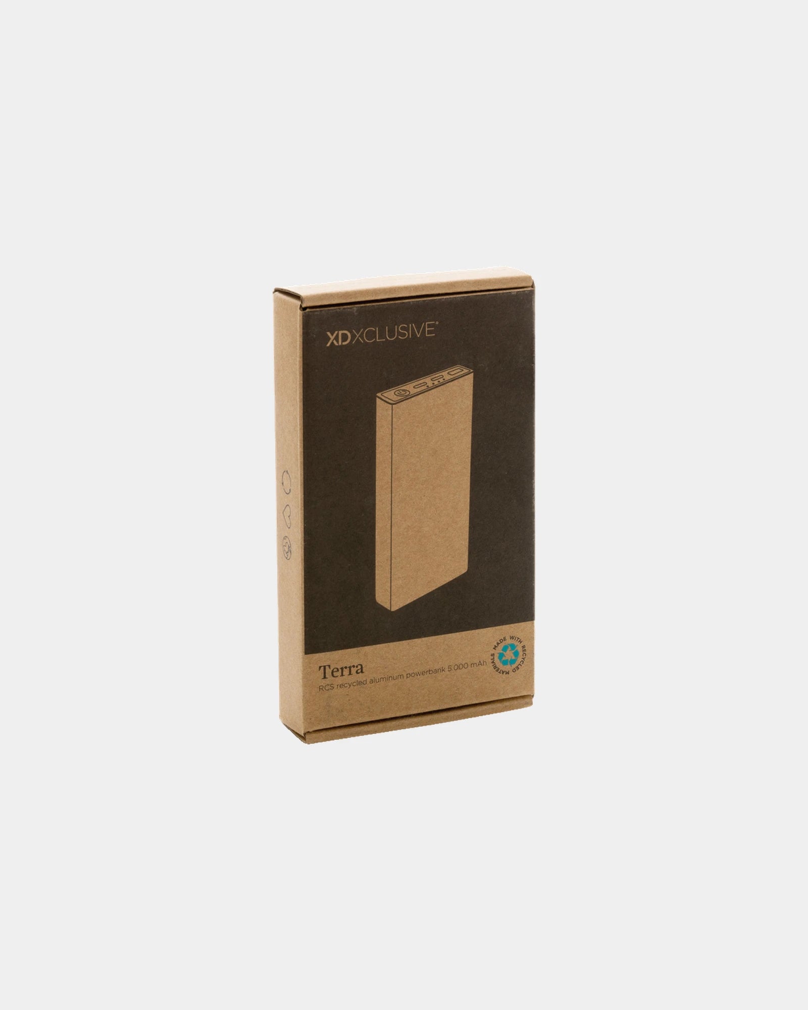 Custom recycled aluminum power bank 5000 mAh