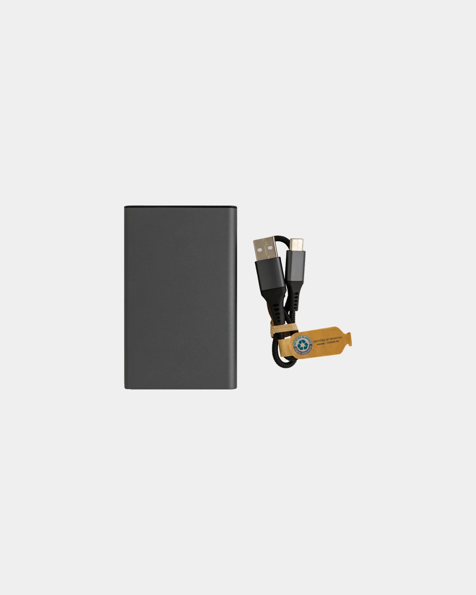 Custom recycled aluminum power bank 5000 mAh