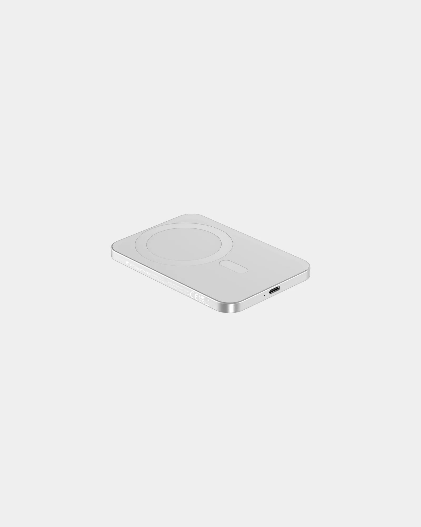 Custom recycled power bank Urban Vitamin Burbank - Silver