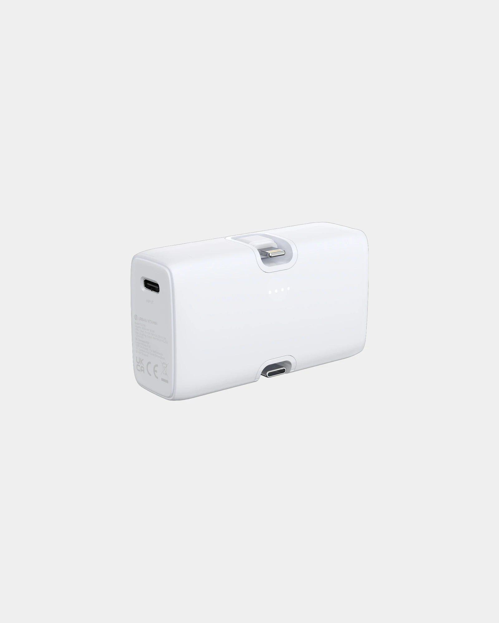 Custom eco-friendly power bank Urban Vitamin 5000mAh - White