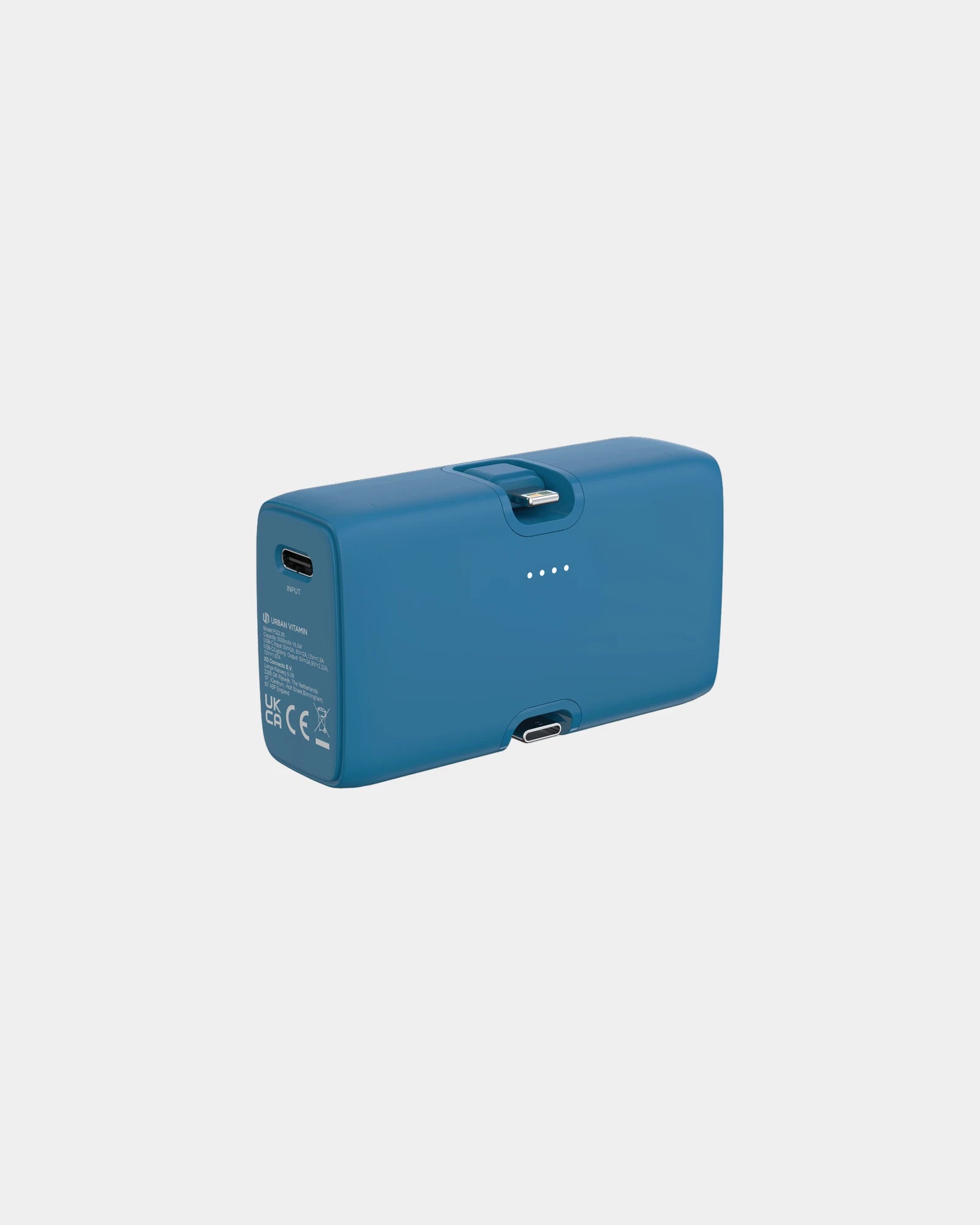Custom eco-friendly power bank Urban Vitamin 5000mAh - Blue