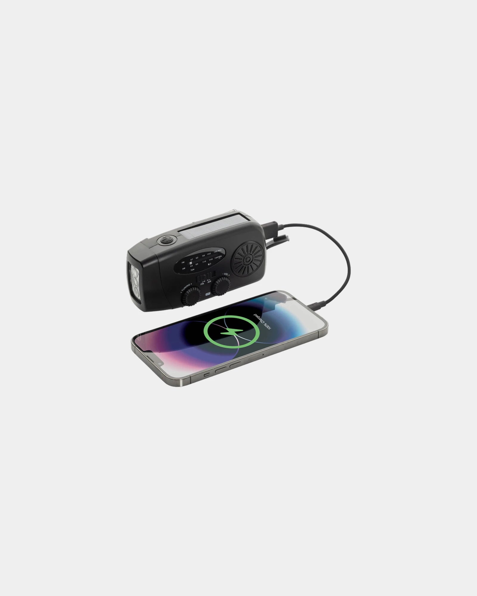 Promotional recycled plastic emergency radio RescueWave - 6