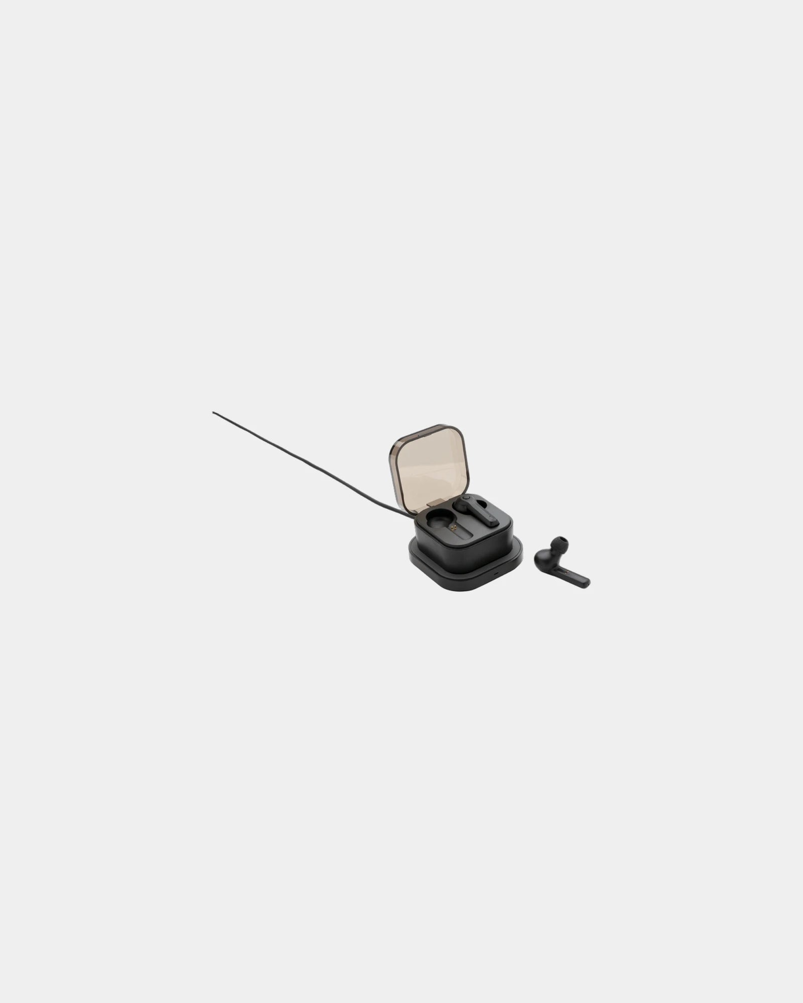 Custom wireless earbuds with charging case - Black