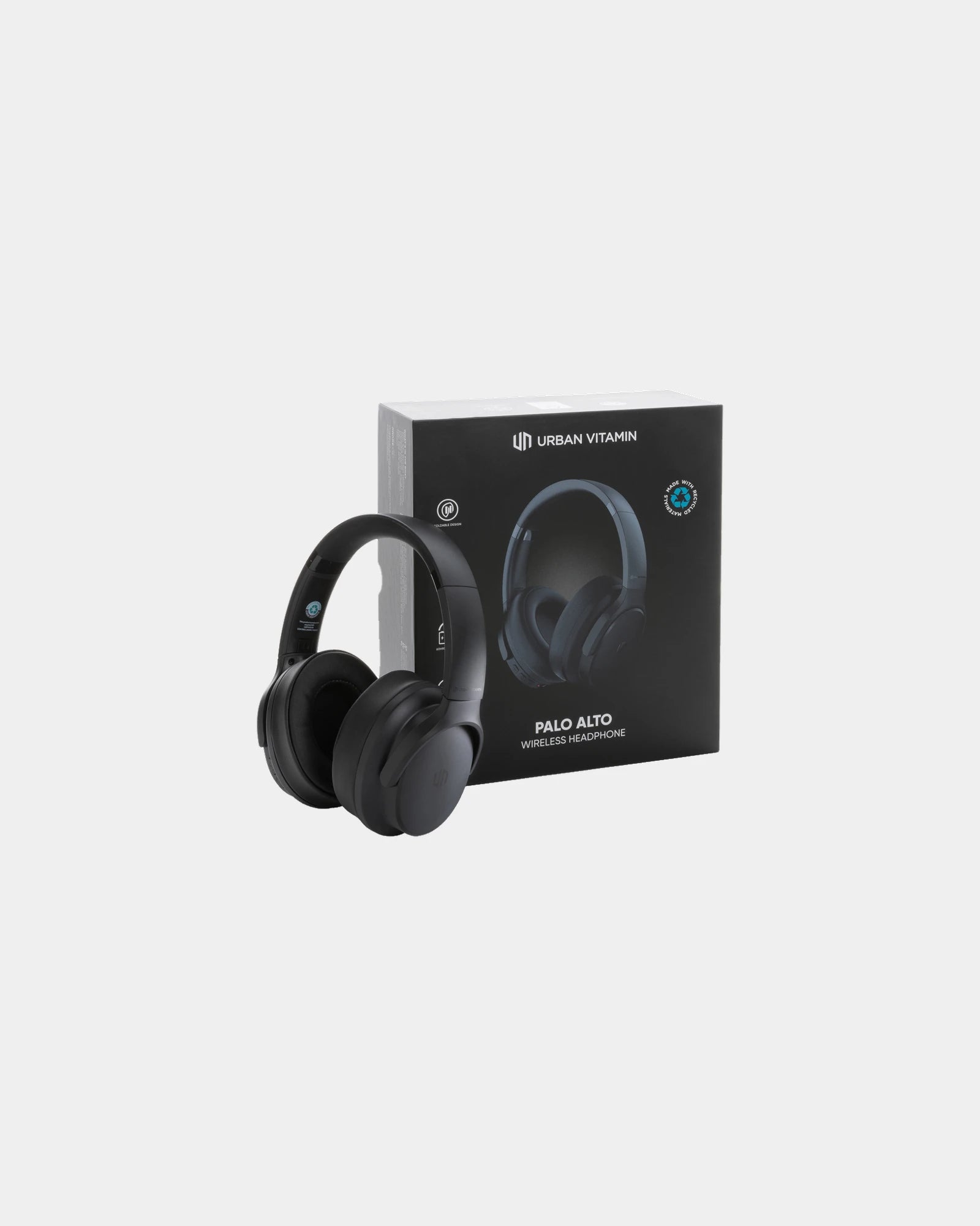 Custom promotional recycled plastic audio headset Urban Vitamin Palo