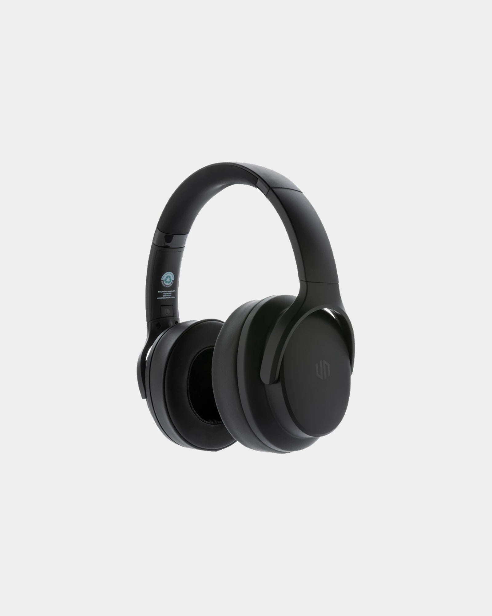 Custom promotional recycled plastic audio headset Urban Vitamin Palo - Black