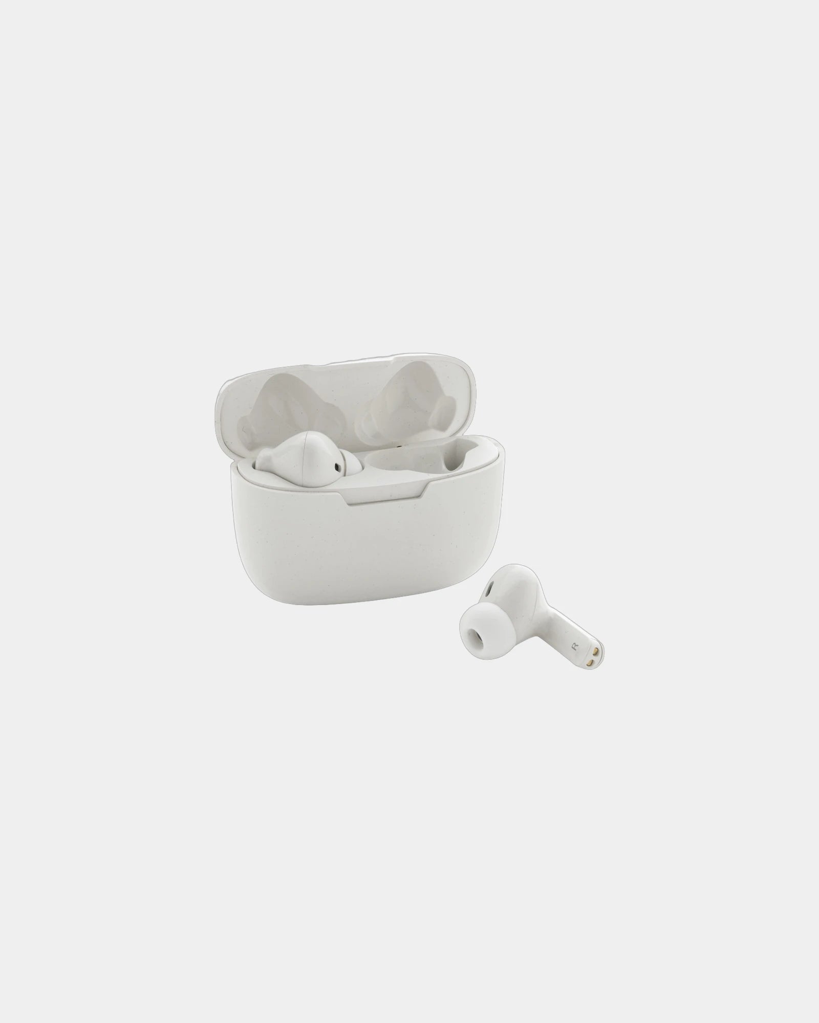 Custom recycled wireless earbuds - White