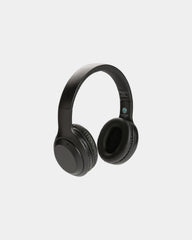 Promotional recycled plastic audio headset - Black