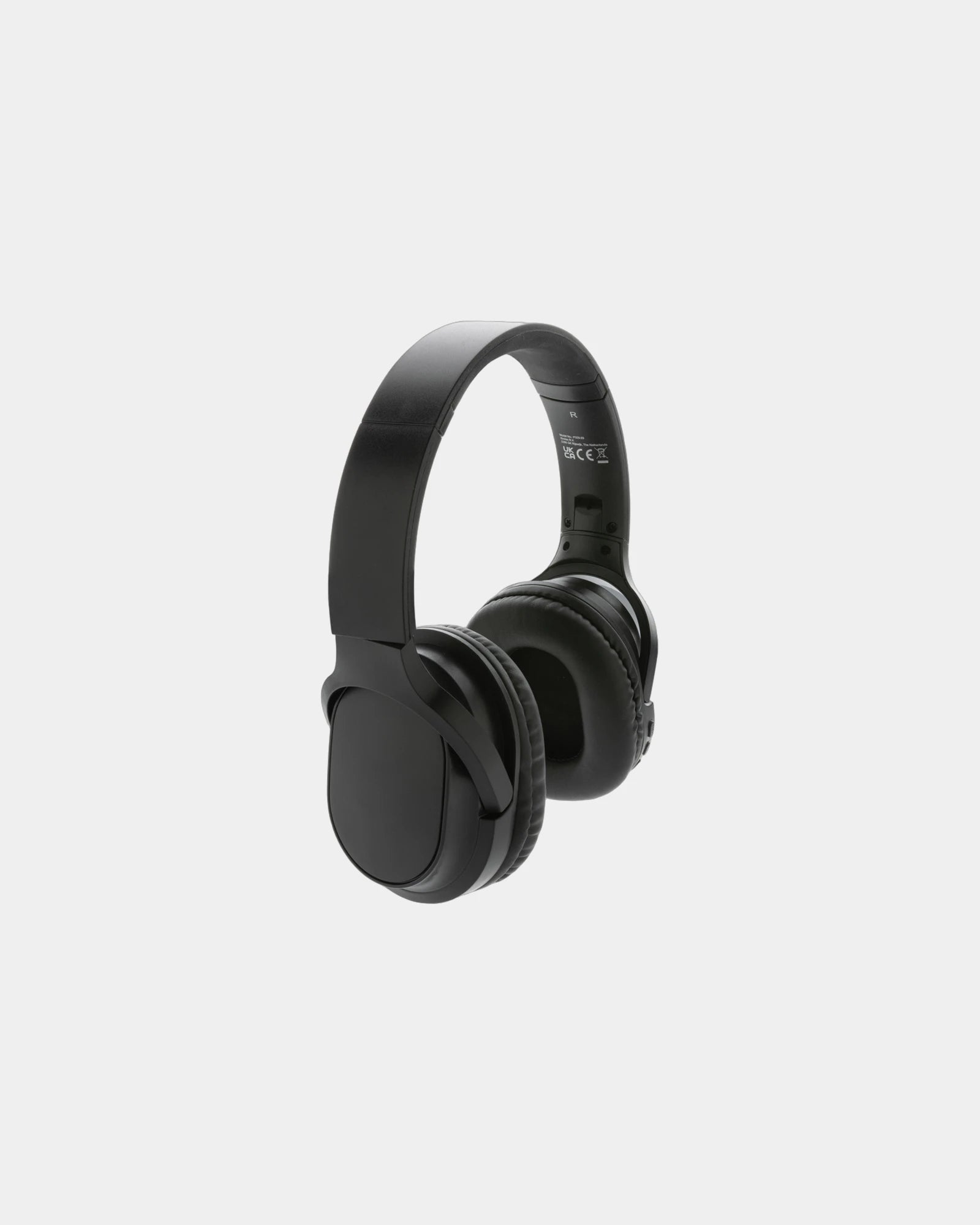 Promotional recycled plastic wireless headphones - Black