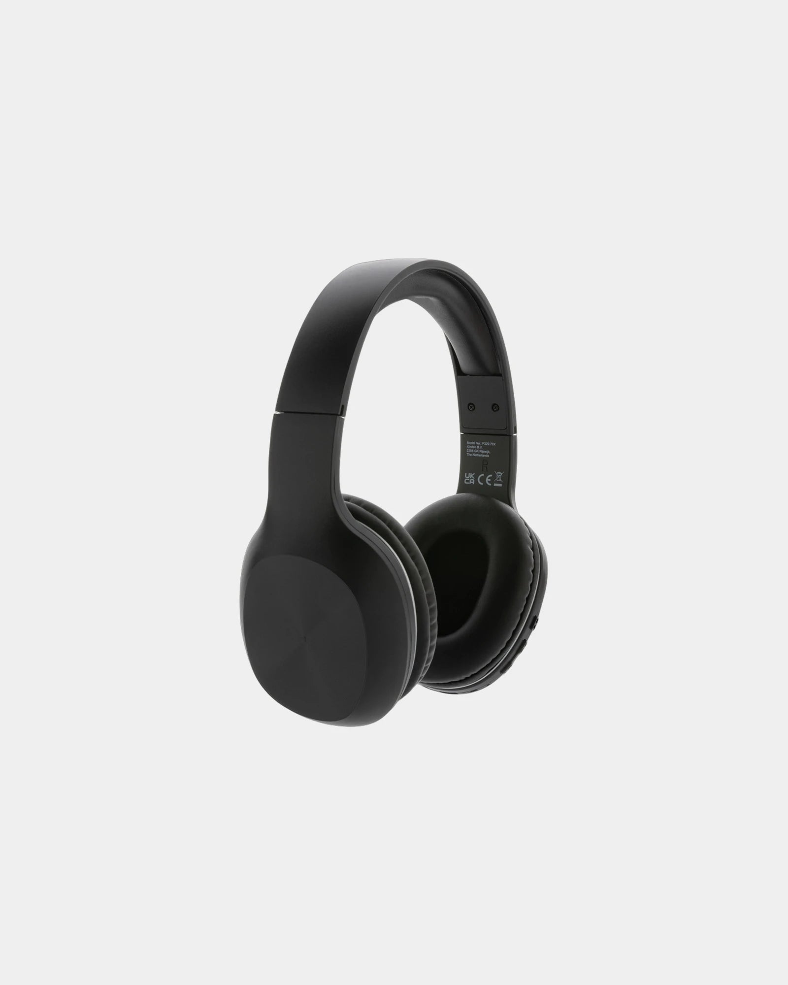 Promotional recycled ABS wireless headphones - Black