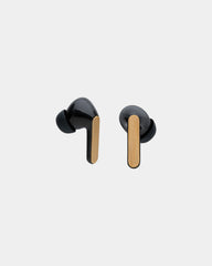 Custom recycled plastic TWS earbuds with bamboo - 2