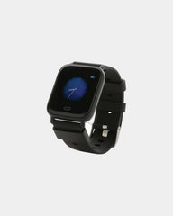 Custom recycled TPU smartwatch with heart rate monitor - Black