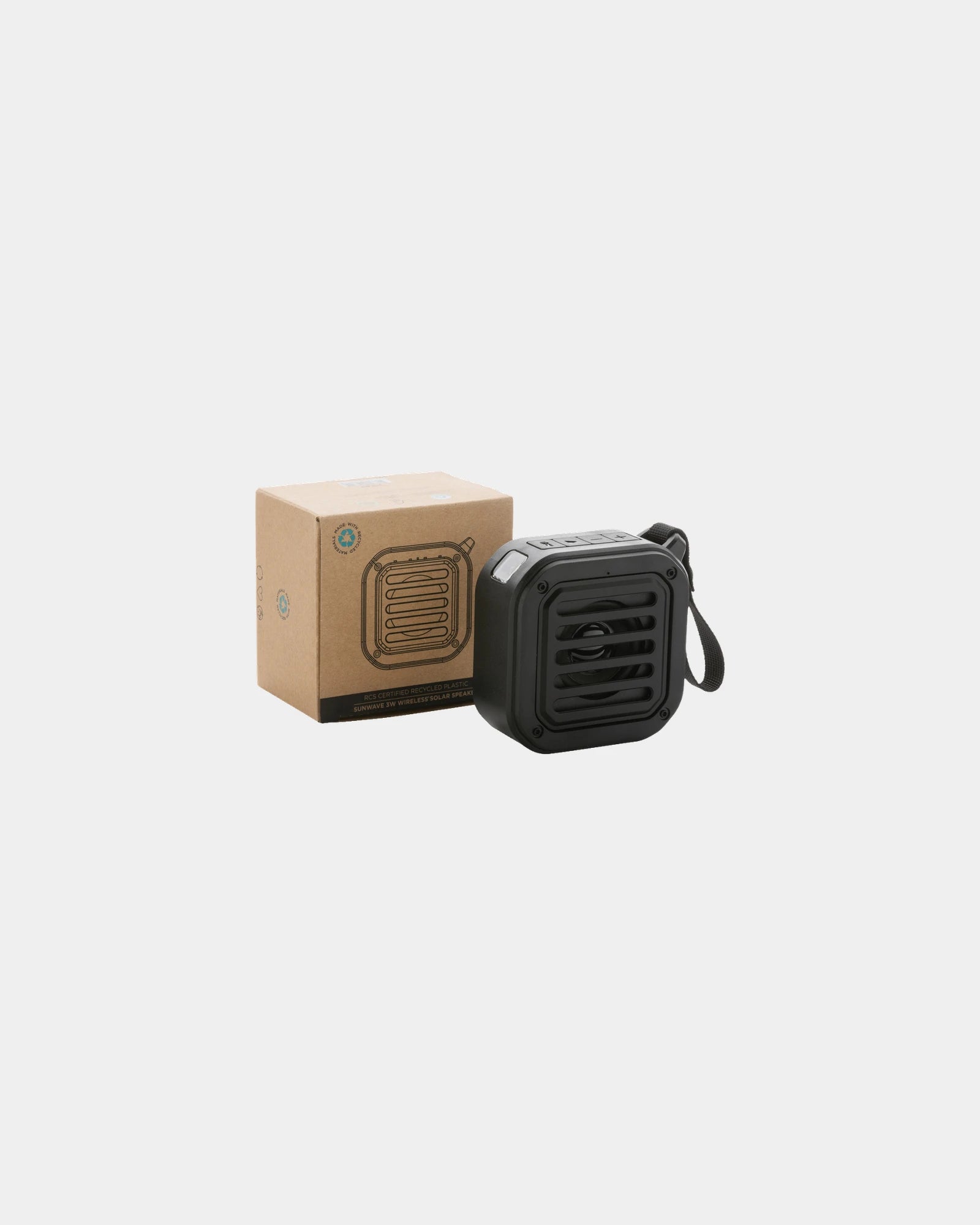 Promotional recycled plastic 3W solar speaker