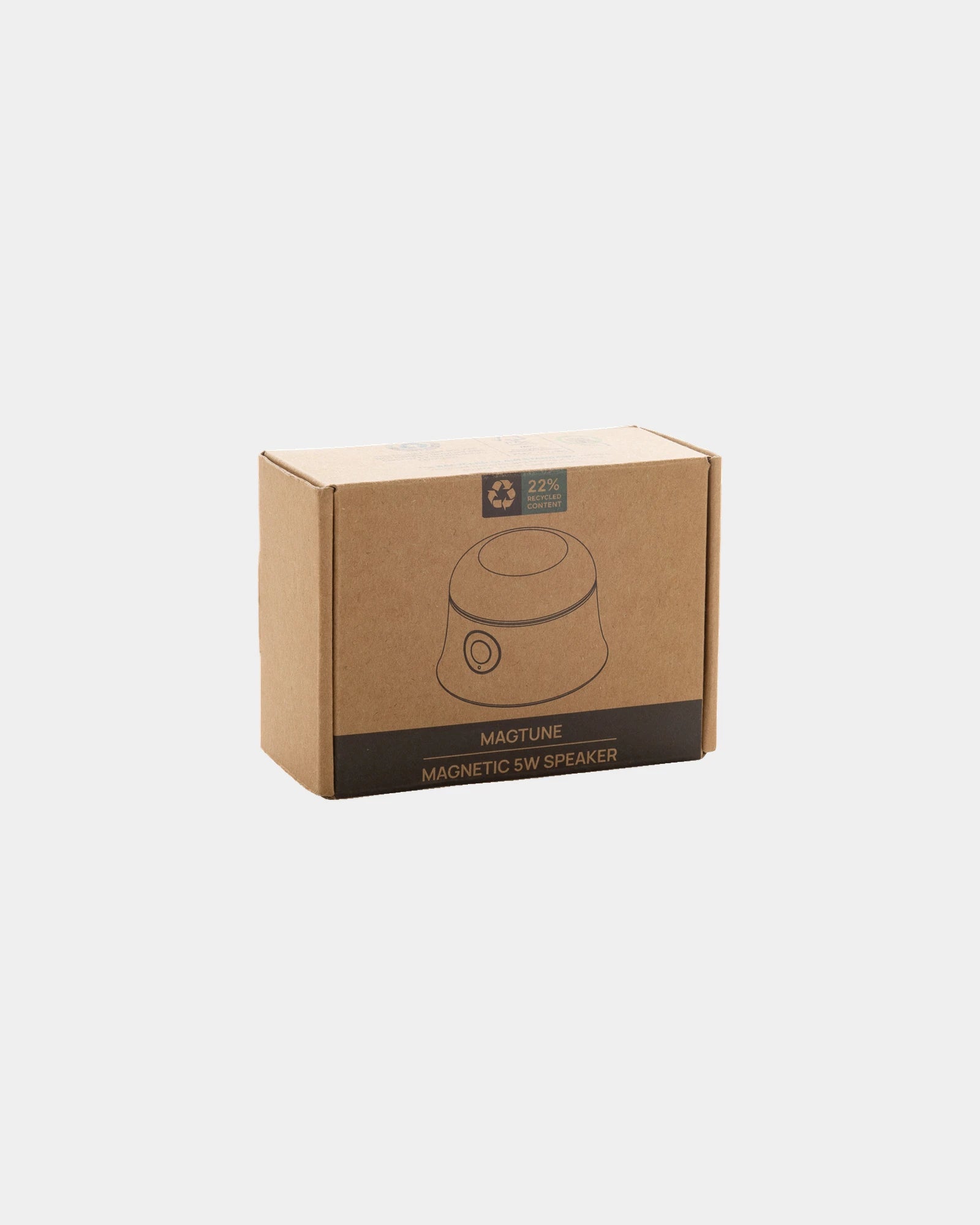 Promotional magnetic 5W speaker in recycled ABS