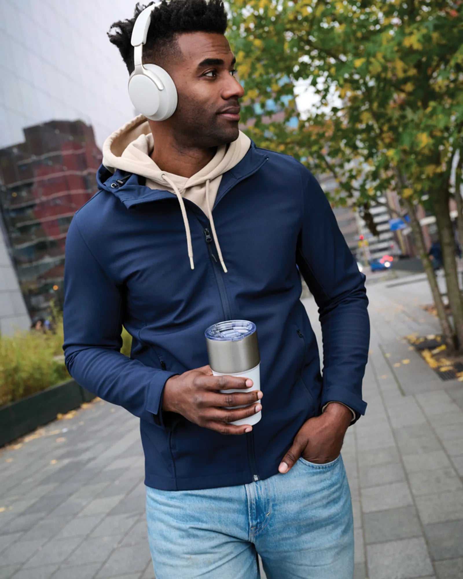 Promotional recycled plastic ANC headphones - 10