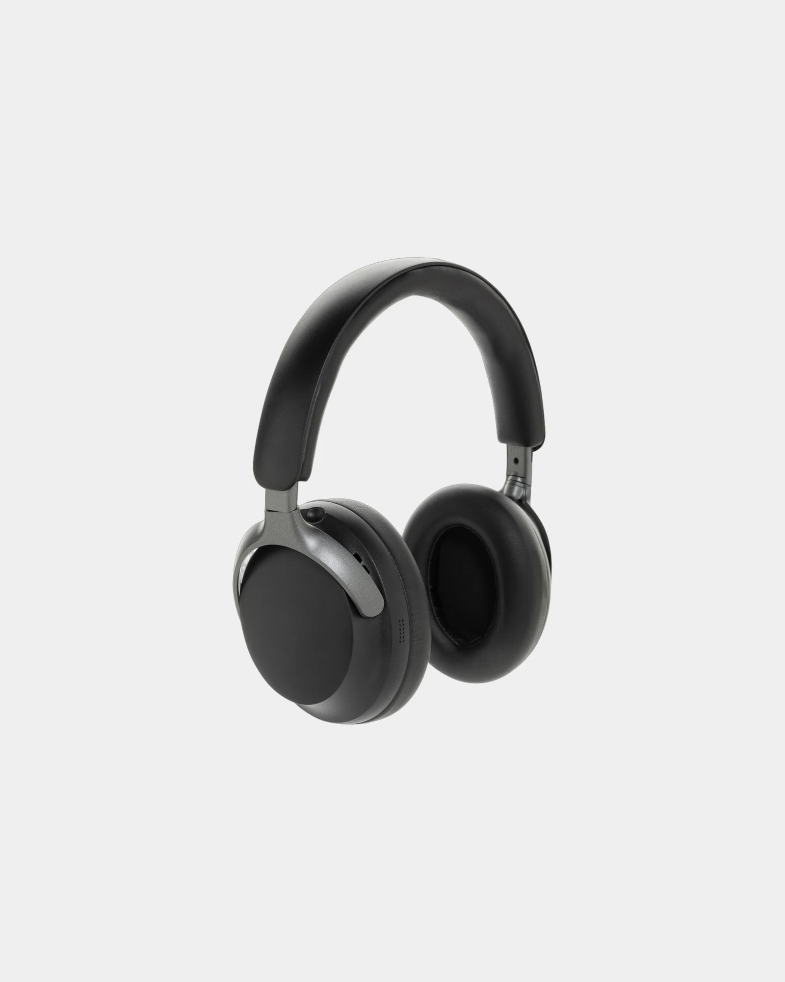 Promotional recycled plastic ANC headphones - Black