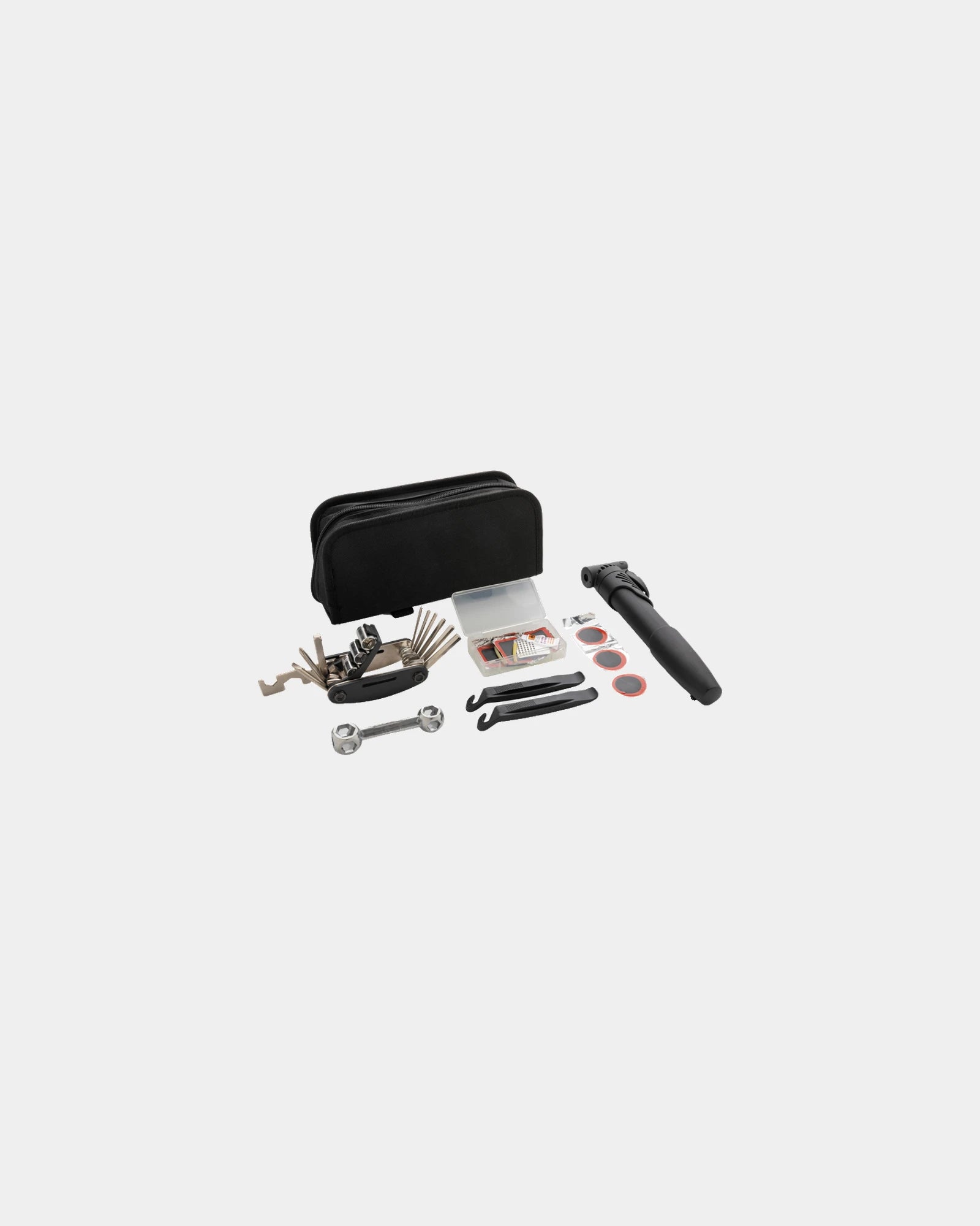 Promotional 17-piece bike repair kit - Black