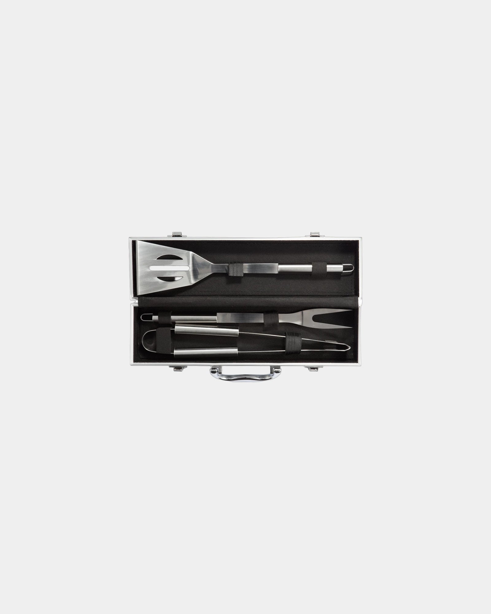 Promotional stainless steel barbecue set in aluminum case - 2
