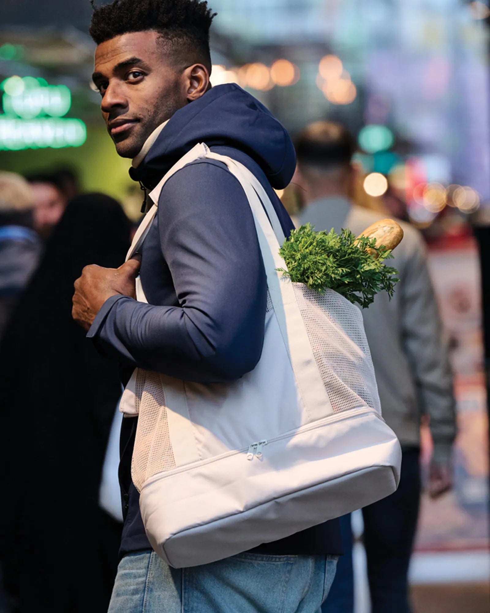 Promotional rPET AWARE™ insulated tote bag - 9