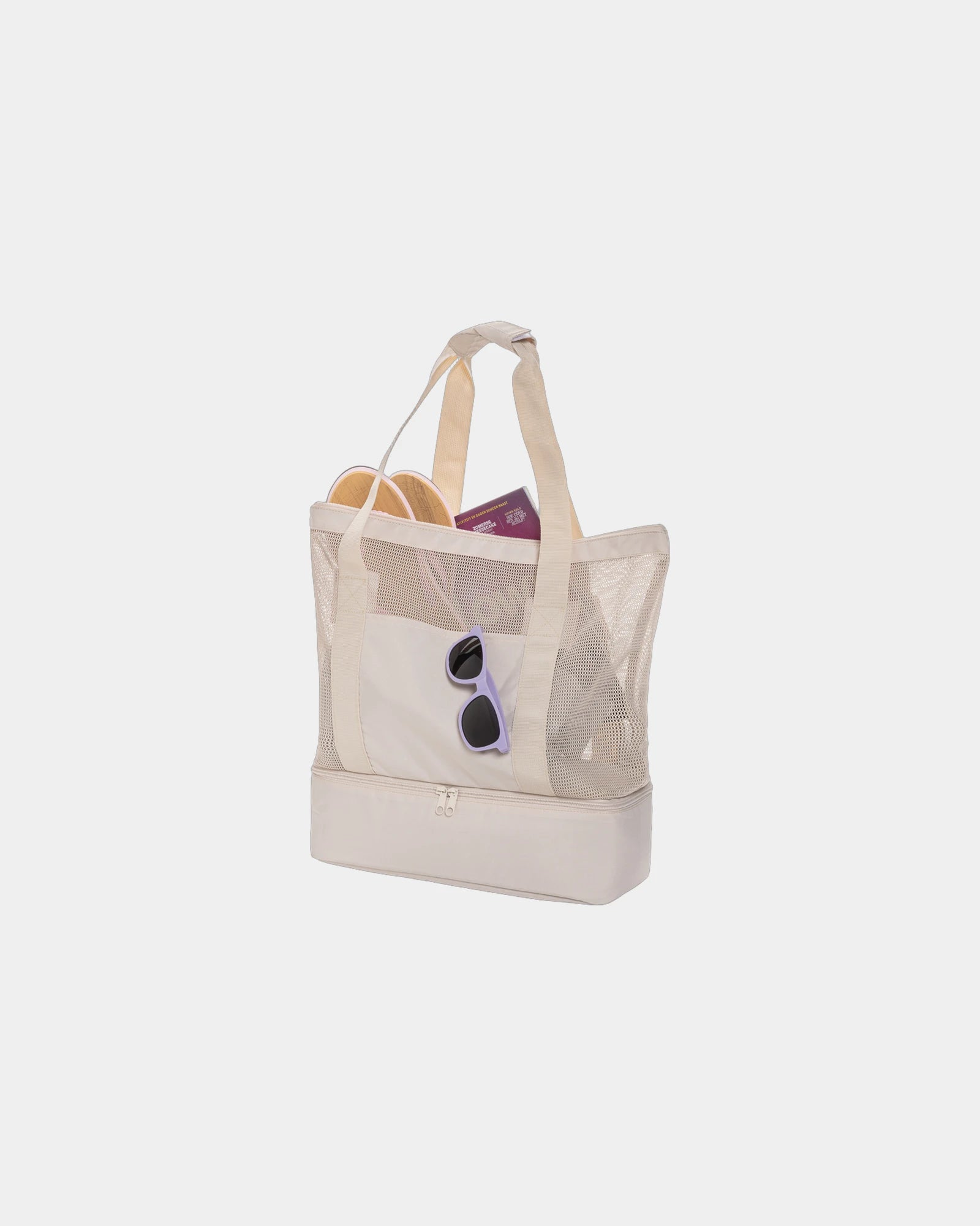 Promotional rPET AWARE™ insulated tote bag - Beige