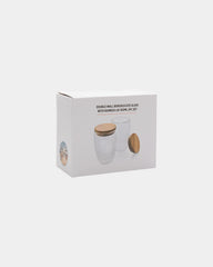 Promotional double-wall 350ml glass set