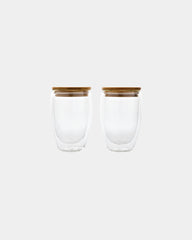 Promotional double-wall 350ml glass set