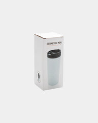 Custom geometric stainless steel 300ml mug