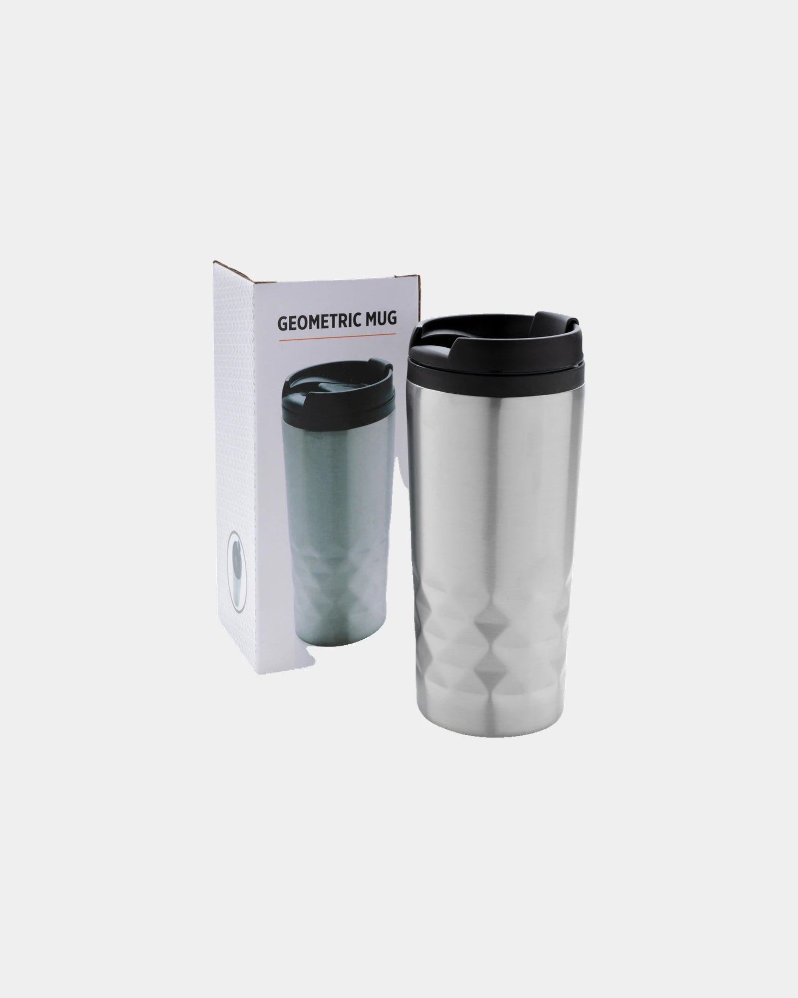 Custom geometric stainless steel 300ml mug