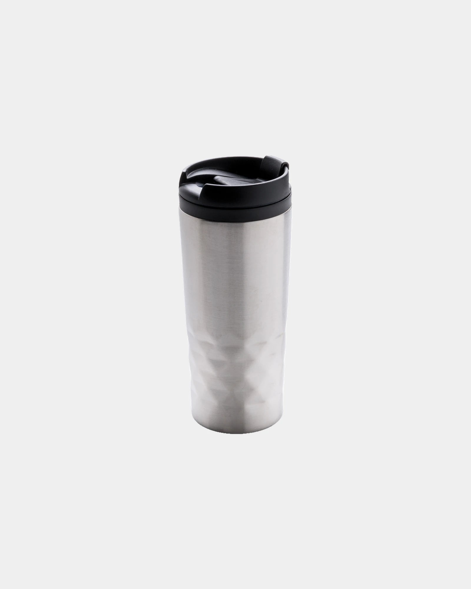 Custom geometric stainless steel 300ml mug - Silver