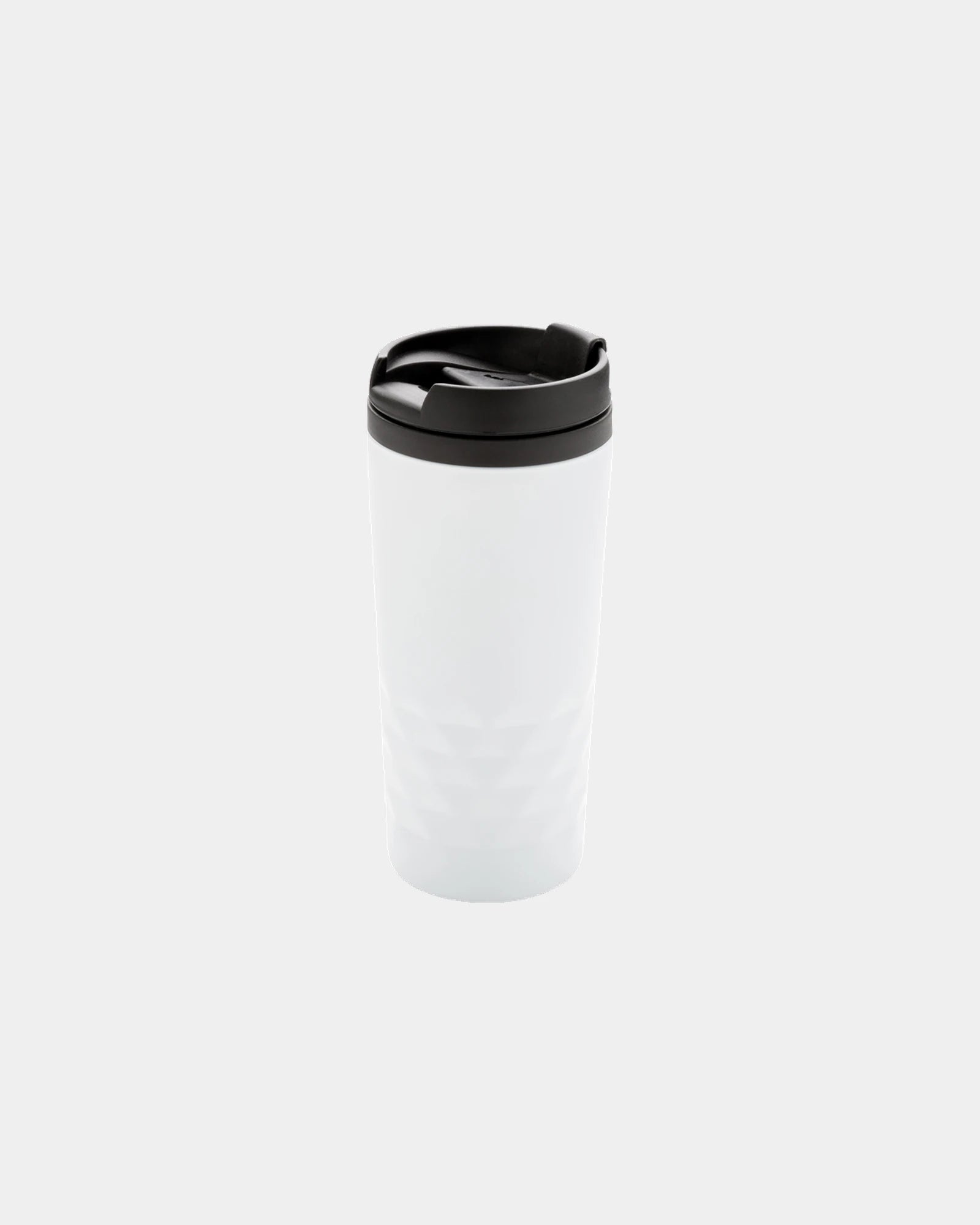 Custom geometric stainless steel 300ml mug - White