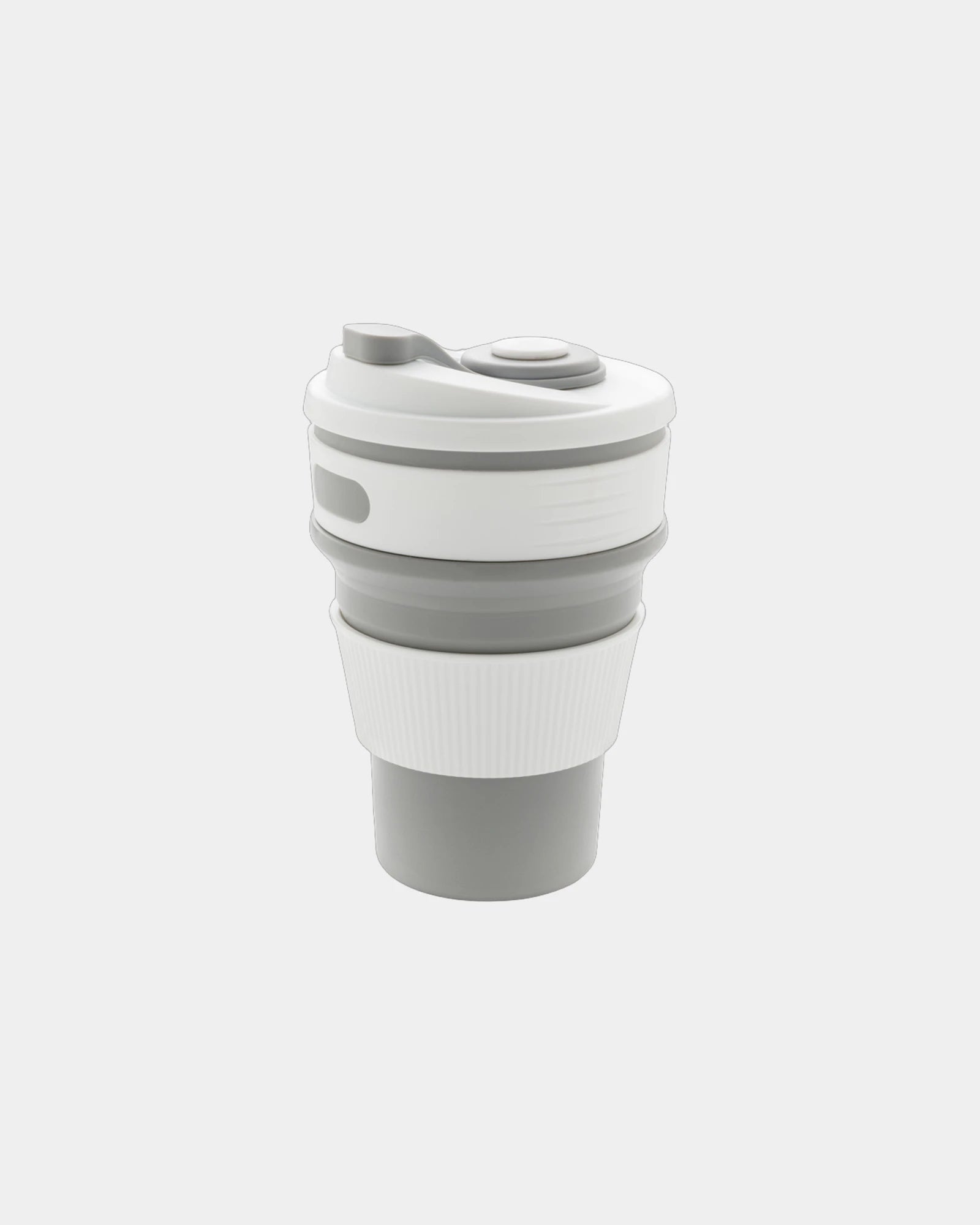 Promotional silicone foldable mug 350ml - Grey
