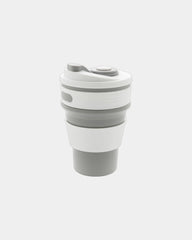 Promotional silicone foldable mug 350ml - Grey