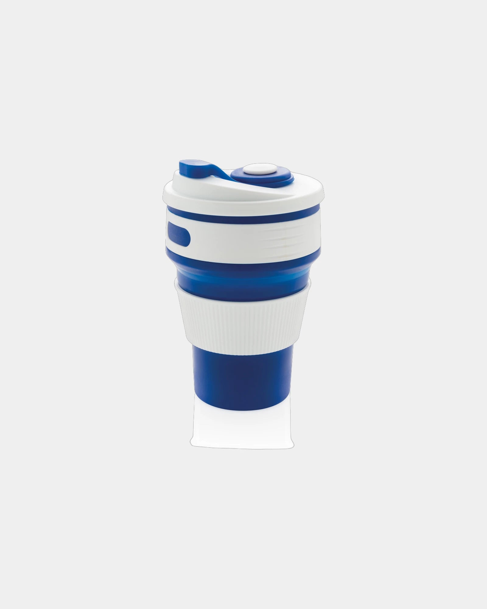 Promotional silicone foldable mug 350ml - Blue