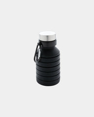 Promotional silicone water bottle 550ml - Black