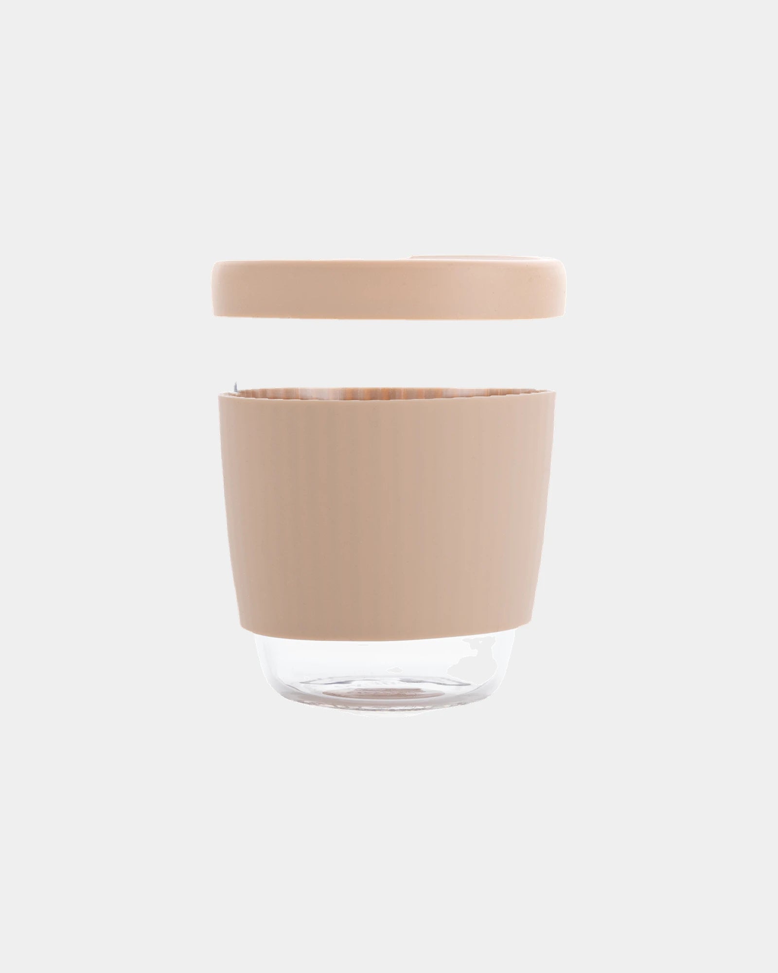 Promotional 360ml borosilicate glass with silicone sleeve