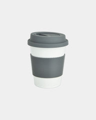 Promotional biodegradable PLA coffee mug 350ml - Grey