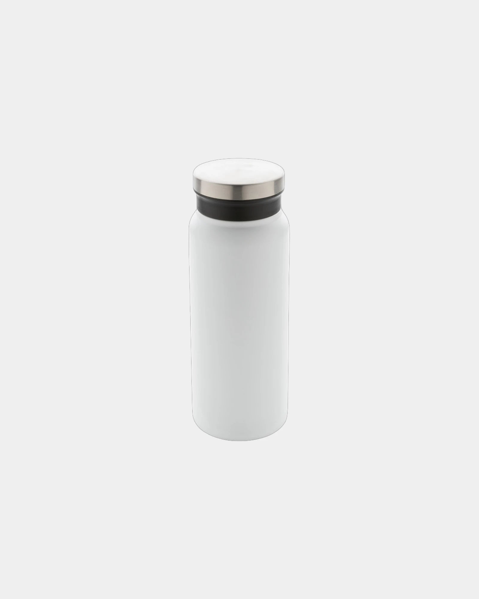 Promotional recycled stainless steel 600ml water bottle - White