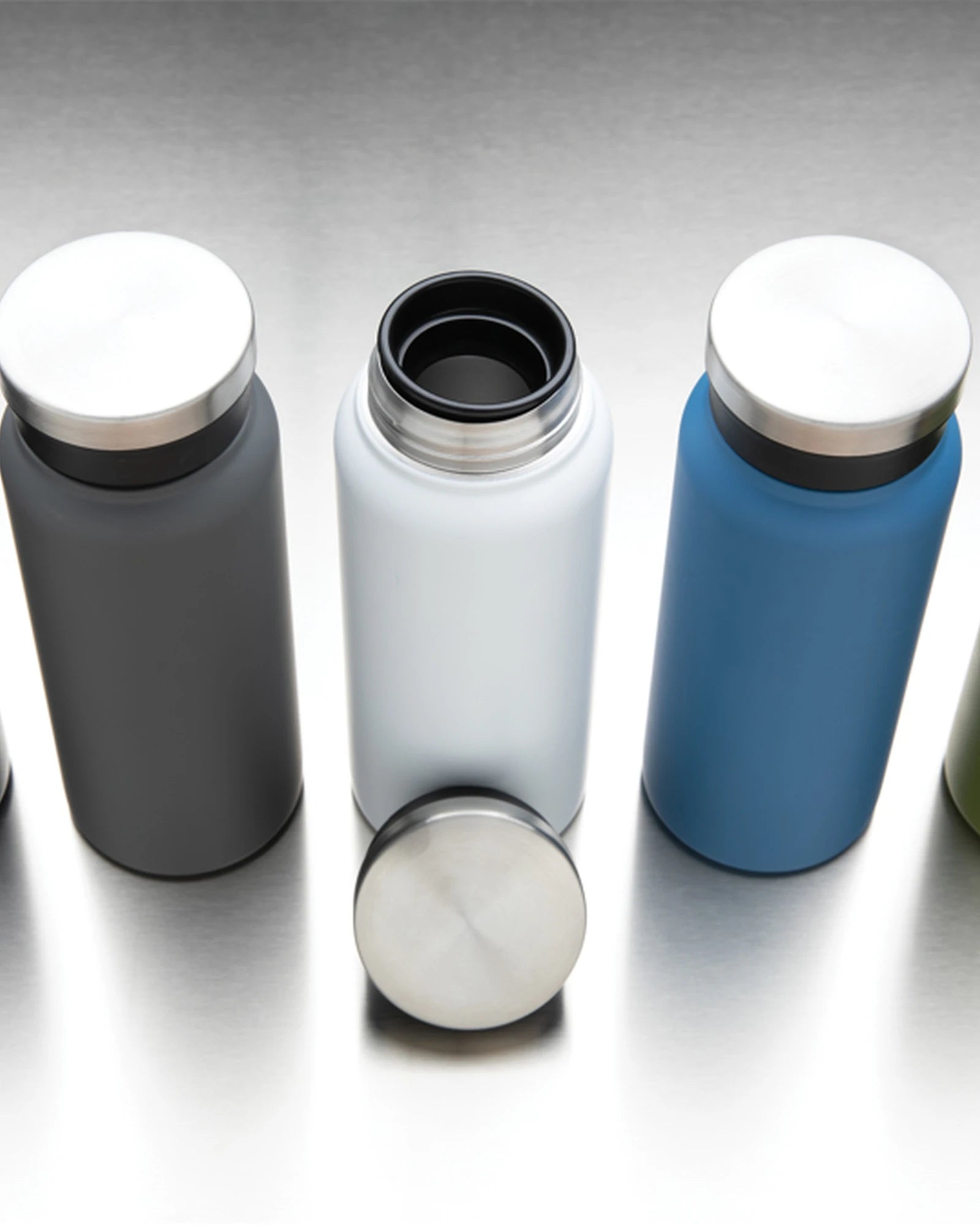 Promotional recycled stainless steel 600ml water bottle - 19