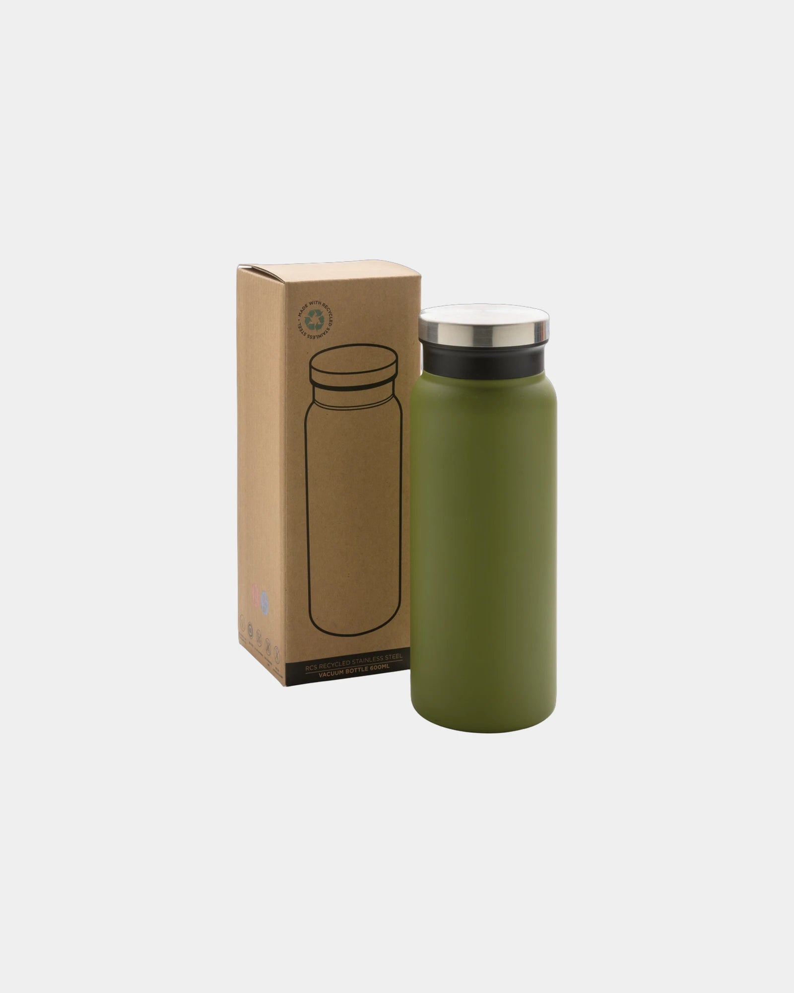 Promotional recycled stainless steel 600ml water bottle - 17
