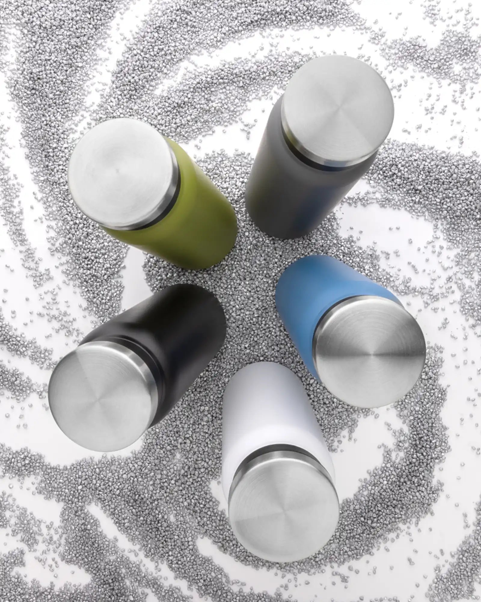 Promotional recycled stainless steel 600ml water bottle - 20