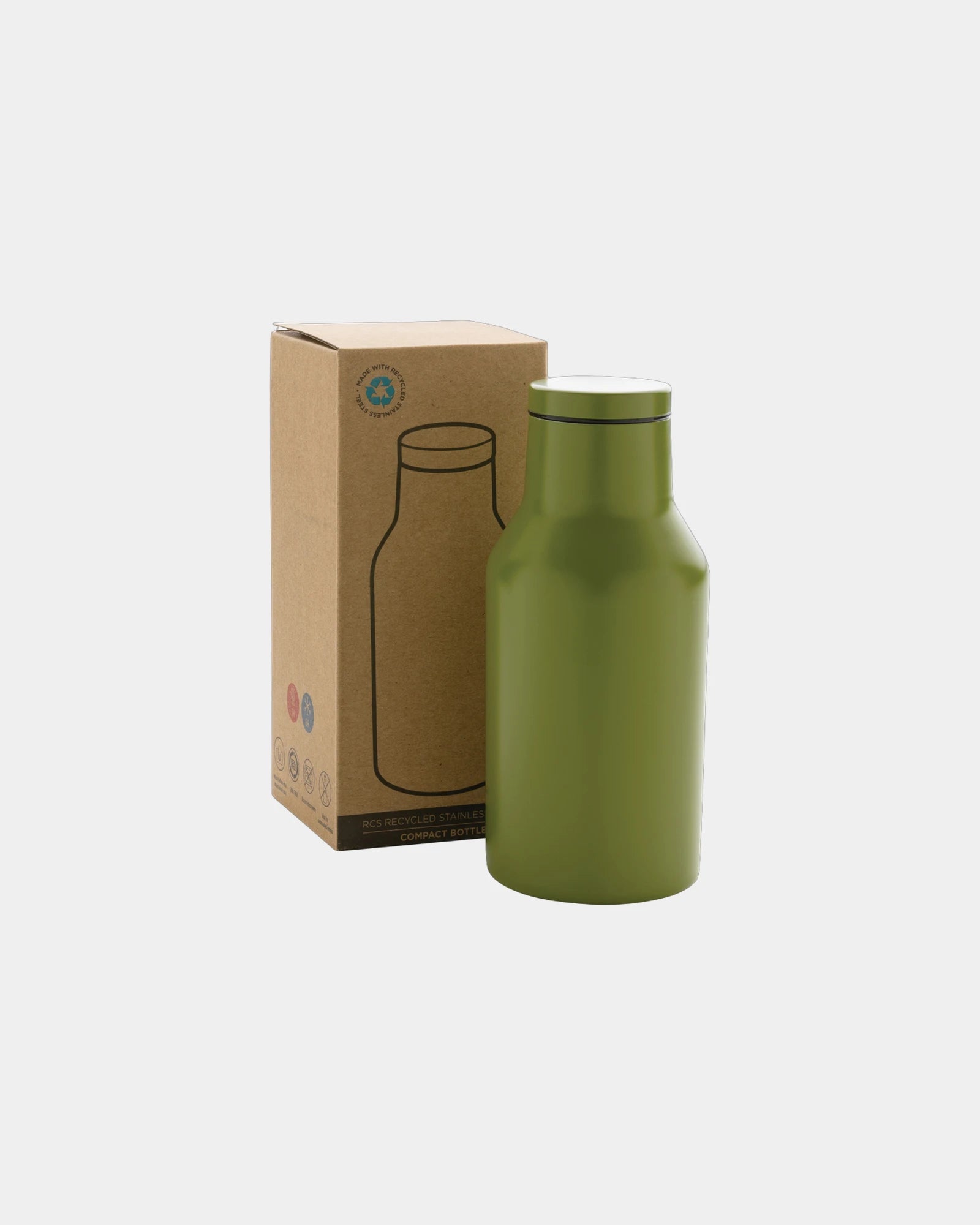 Promotional recycled stainless steel 300ml water bottle - 13