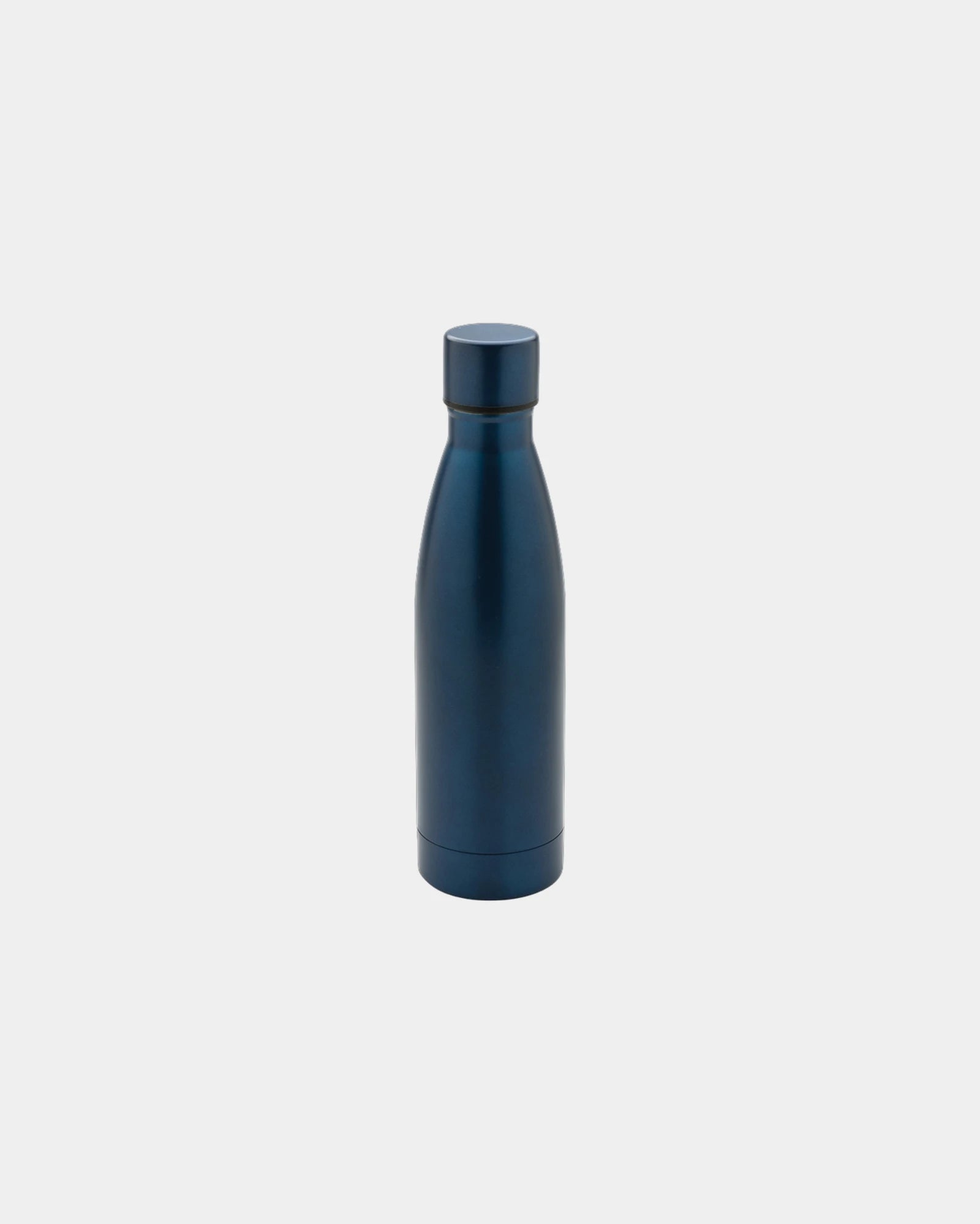 Promotional recycled stainless steel 500ml water bottle - Navy