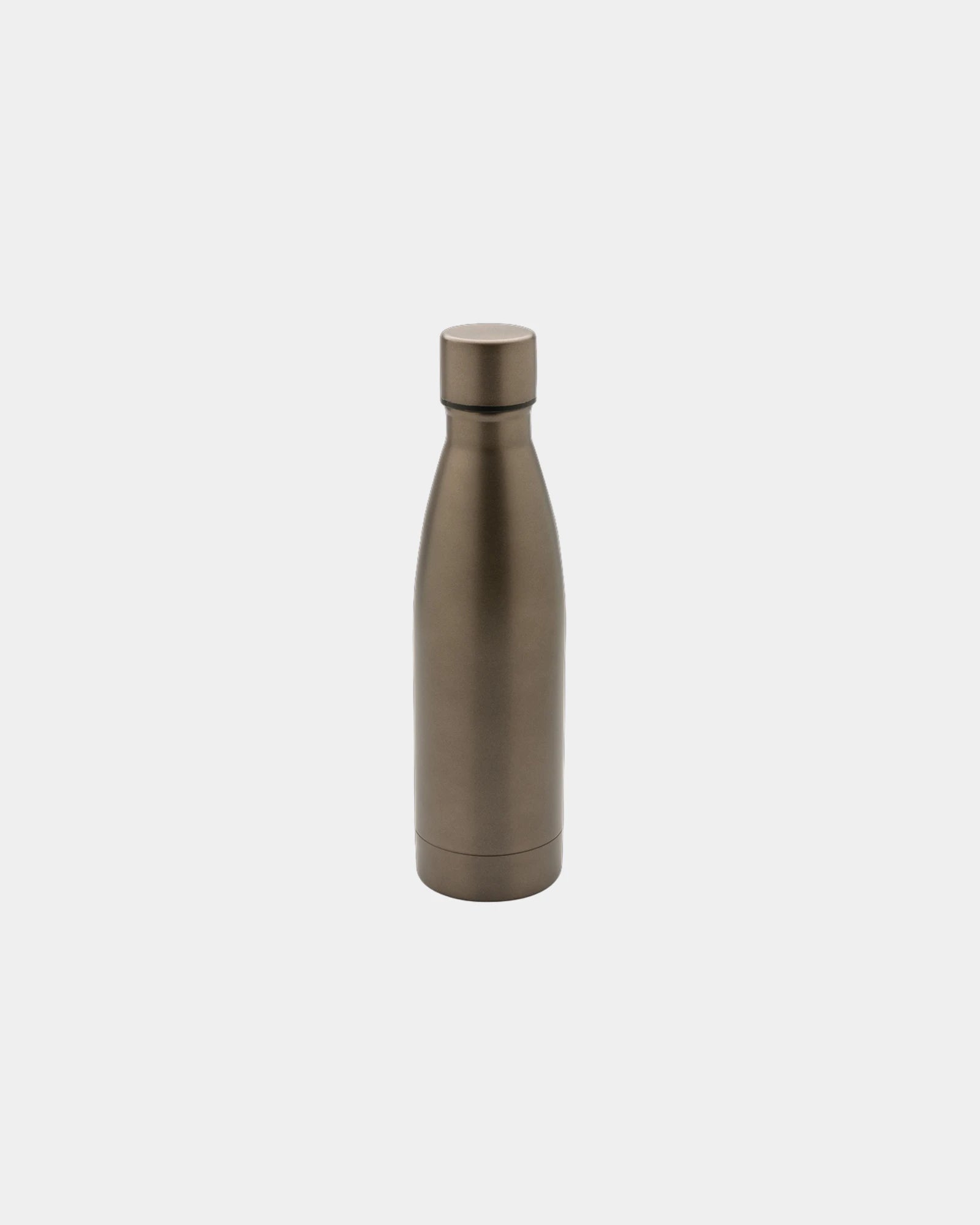 Promotional recycled stainless steel 500ml water bottle - Brown