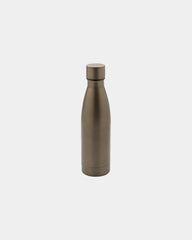 Promotional recycled stainless steel 500ml water bottle - Brown