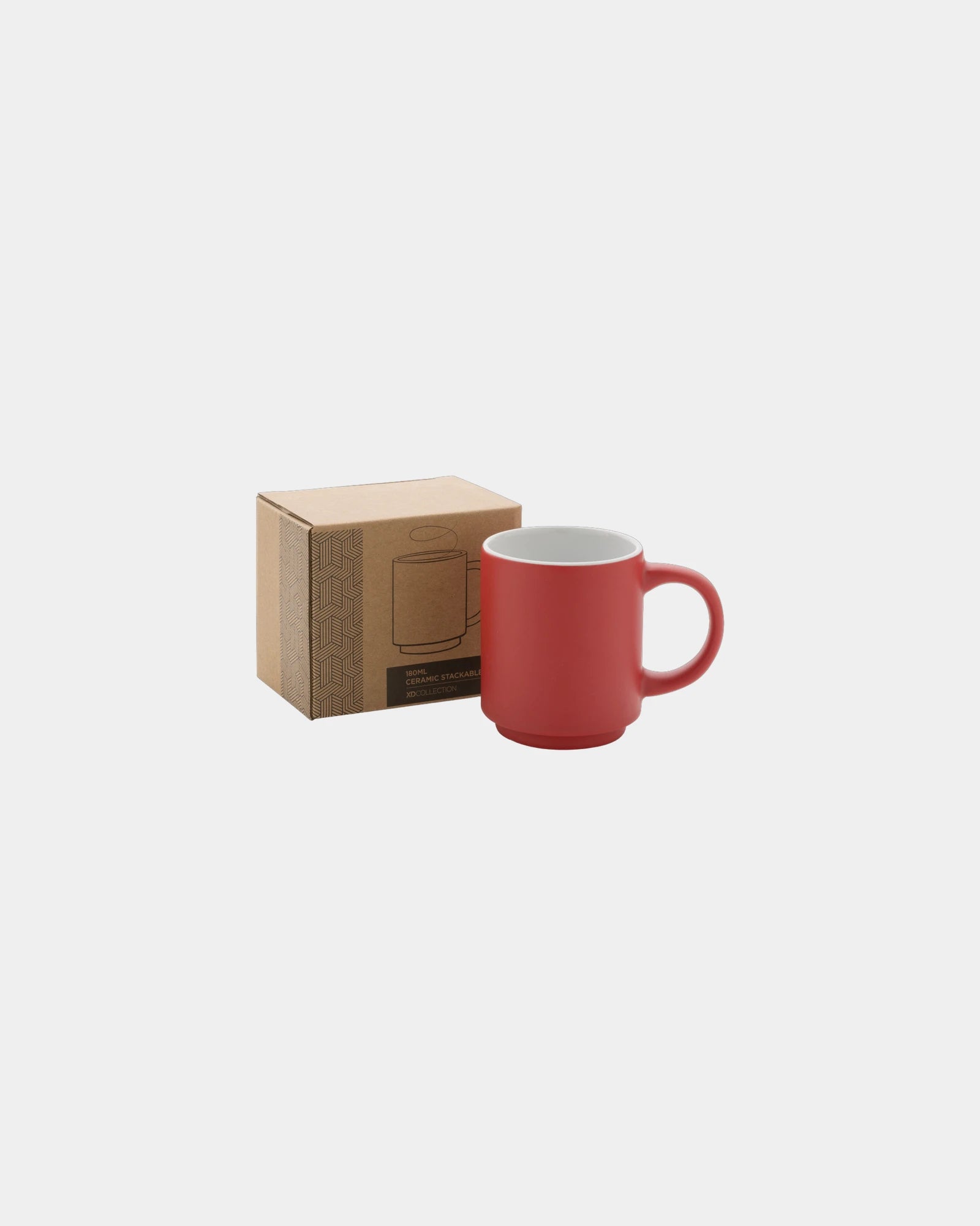 Promotional ceramic stackable mug 180ml - 12